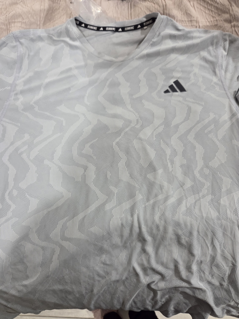 grey Adidas Men's Ultimate Engineered Running Tee